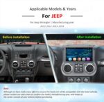 Android 8.1 10.1 inch Car DVD Player GPS Navigation system for Jeep Wrangler 2011 -2017 HD Bluetooth Radio WIFI 4G Stereo IPS - Image 2