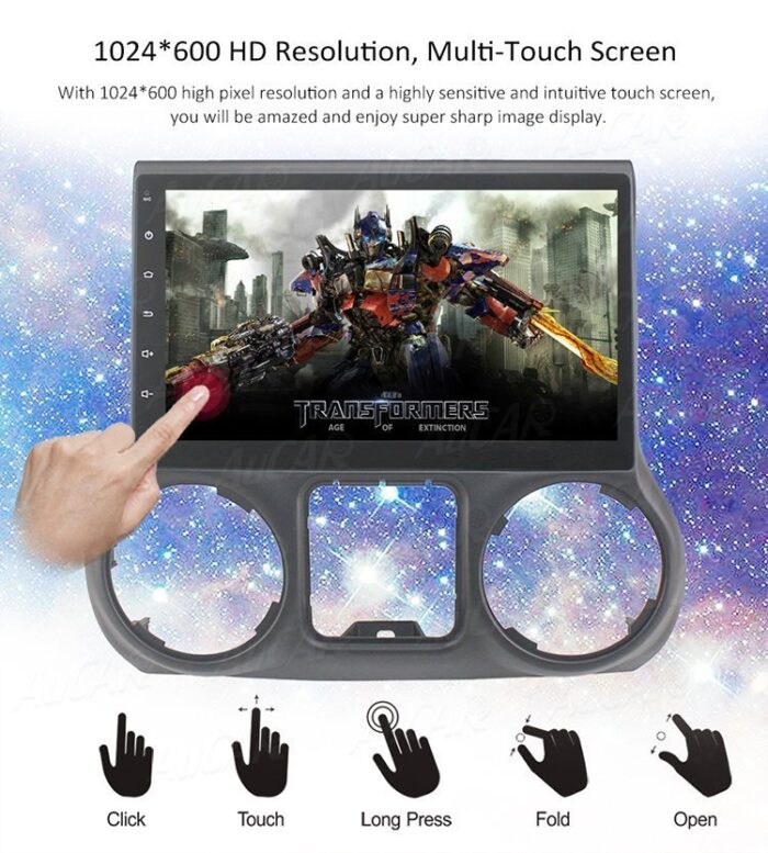 Android 8.1 10.1 inch Car DVD Player GPS Navigation system for Jeep Wrangler 2011 -2017 HD Bluetooth Radio WIFI 4G Stereo IPS - Image 3