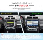 AuCAR Android 10.2" for Toyota Camry 2012- Car DVD Player GPS Navigation system GPS Radio WIFI 4G Android 8.1,2GB,32GB,4 core - Image 7