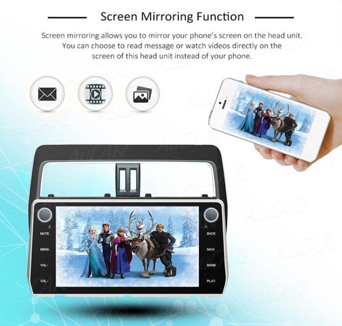 AuCAR 10.1" GPS Navigation system for Toyota Prado 2018 Android Car DVD Player HD 1024*600 Bluetooth GPS radio WIFI 4G Car Stereo - Image 5