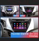 AuCAR Android Car DVD Player for Hyundai Elantra 2010-2013 Car GPS Multimedia system HD Bluetooth Radio WIFI 4G AUX touch screen - Image 23