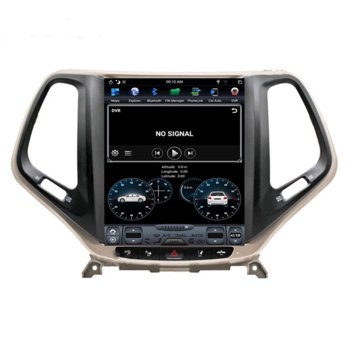 AuCAR PX6 Android 9.0 4GB Tesla style Car GPS Navigation For Jeep Cherokee 2010 - 2019 head unit multimedia player auto radio tape - Image 7