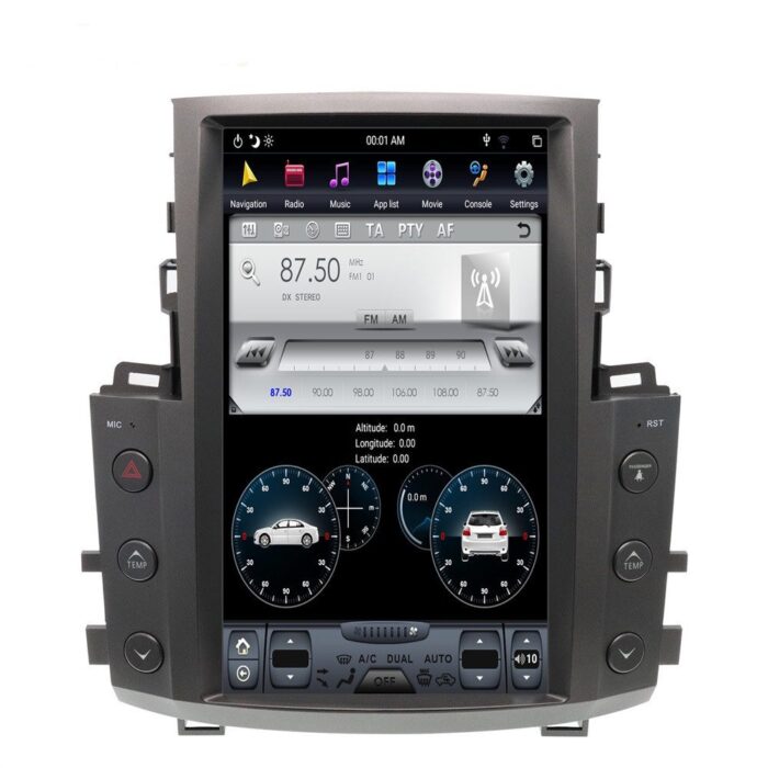 AuCAR Tesla style Android 9.0 Car GPS Navigation Auto No DVD Player For Lexus LX570 radio tape recorder head unit multimedia player HD - Image 4