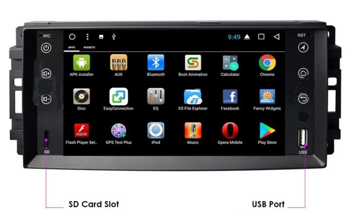 AuCAR Android Car DVD Player for Jeep Chrysler 300C Jeep Wrangler Dodge Journey Car GPS Multimedia system HD Bluetooth Radio WIFI 4G AUX touch screen - Image 13