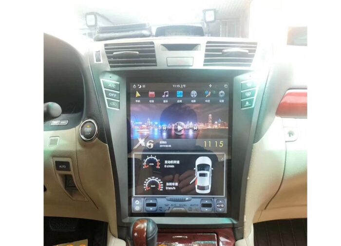 AuCAR Android 9.0 Tesla style 4GRAM Car GPS Navigation car No DVD Player For Lexus LS460 radio tape recorder auto head unit multimedia - Image 4