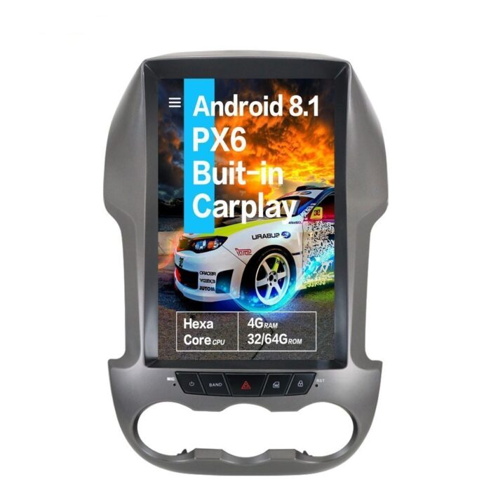 AuCAR Tesla style Android 9 Car GPS Navigation For Ford Ranger/F250 2011-2016 radio tape recorder headunit auto stereo multimedia IPS - Image 2