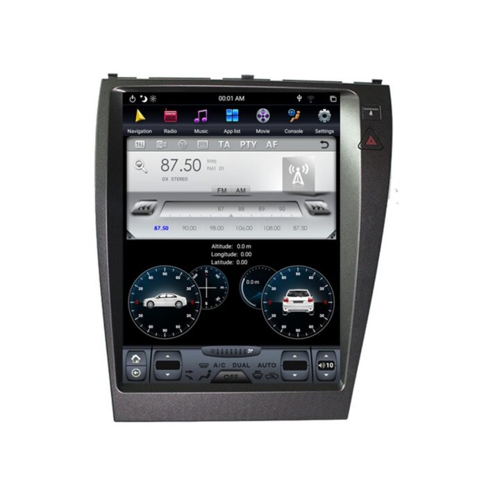 AuCAR Tesla style Android 9.0 4GB RAM Car GPS Navigation For Lexus ES ES240 ES350 head unit Auto multimedia player radio tape recorder - Image 4