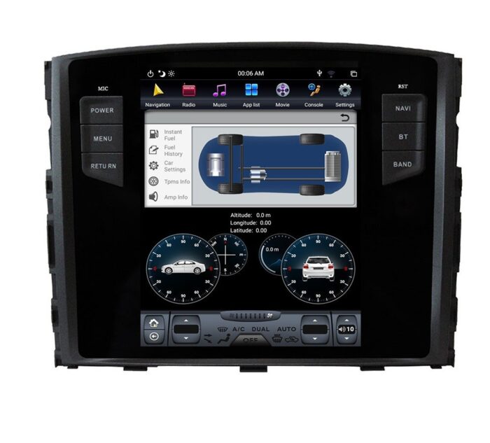 AuCAR Android 4G RAM Tesla style Car GPS Navigation For MITSUBISHI PAJERO V97 V93 Shogun Montero 2006+ headunit radio tape recorder - Image 5