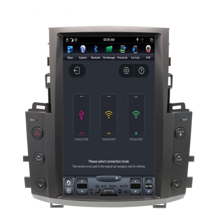 AuCAR Tesla style Android 9.0 Car GPS Navigation Auto No DVD Player For Lexus LX570 radio tape recorder head unit multimedia player HD - Image 3