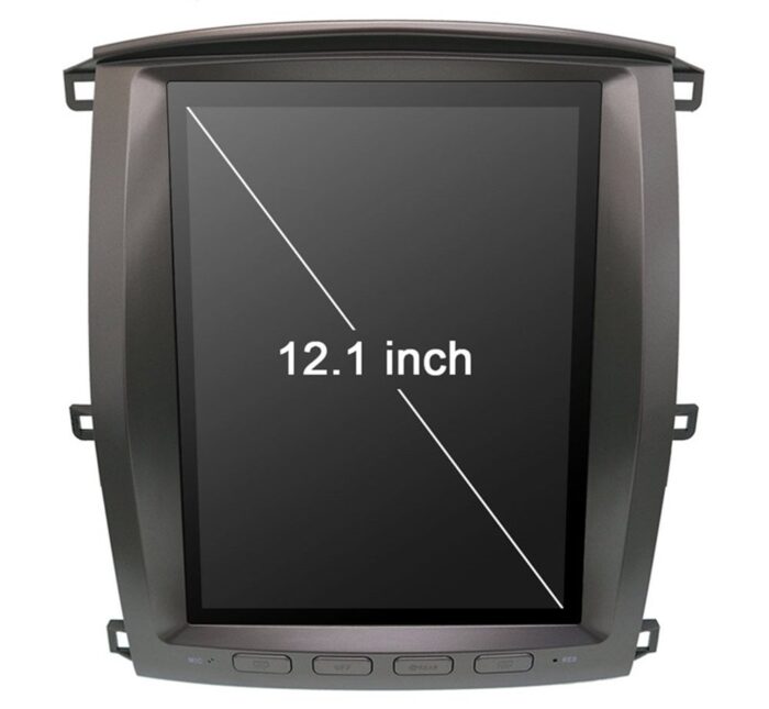 AuCAR Android 9.0 4GB RAM Tesla style PX6 Car GPS Navigation For TOYOTA LAND CRUISER LC100 2003+ headunit multimedia radio tape recorder - Image 3