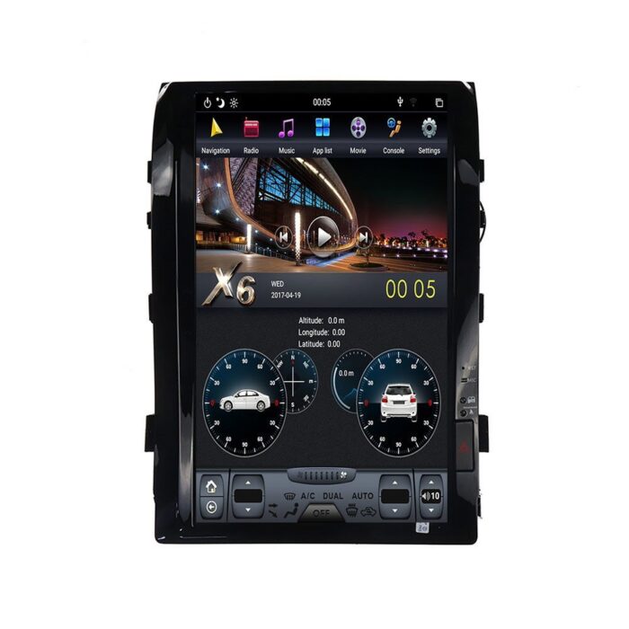 AuCAR 16 inch Tesla style Car no DVD Player GPS Navigation auto Radio for TOYOTA LAND CRUISER LC200 2008-2015 PLUS stereo multimedia - Image 3