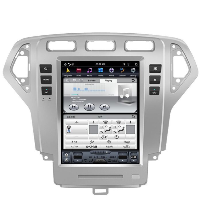 AuCAR Android 9 New Tesla style Vertical screen Car GPS Navigation For Ford Mondeo 2007-2010 Multimedia Player - Image 4