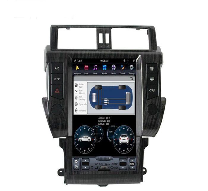 AuCAR Android Tesla style Car GPS Navigation For TOYOTA Land Cruiser Prado 2010-2013 head unit multimedia player radio tape recorder - Image 9