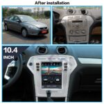 AuCAR Android 9 New Tesla style Vertical screen Car GPS Navigation For Ford Mondeo 2007-2010 Multimedia Player - Image 2