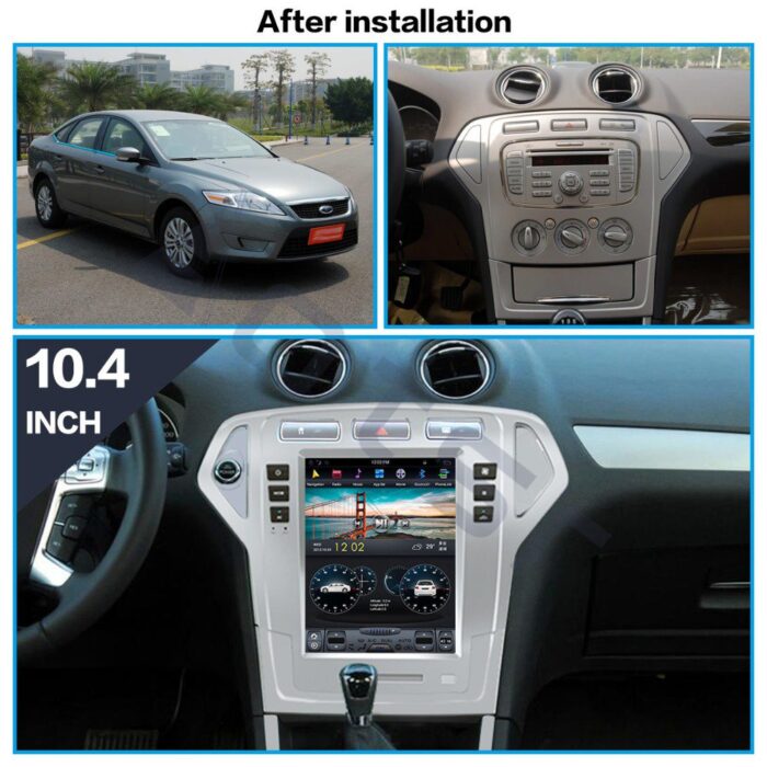 AuCAR Android 9 New Tesla style Vertical screen Car GPS Navigation For Ford Mondeo 2007-2010 Multimedia Player - Image 2