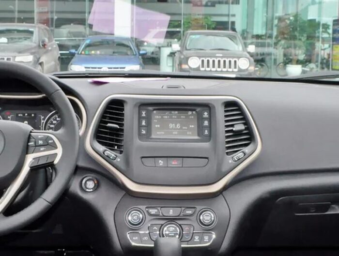 AuCAR PX6 Android 9.0 4GB Tesla style Car GPS Navigation For Jeep Cherokee 2010 - 2019 head unit multimedia player auto radio tape - Image 4