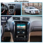 AuCAR Tesla style Android 8.1 Car GPS Navigation For Lexus GS GS200 GS300 GS350 GS450 GS460 head unit multimedia Player tape recorder - Image 2