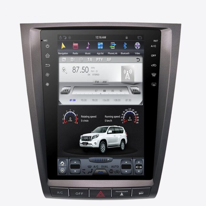 AuCAR Tesla style Android 8.1 Car GPS Navigation For Lexus GS GS200 GS300 GS350 GS450 GS460 head unit multimedia Player tape recorder - Image 3