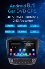 AuCAR Android Car DVD Player for Honda Accord 2003-2007 Car GPS Multimedia system HD Bluetooth Radio WIFI 4G AUX touch screen - Image 2