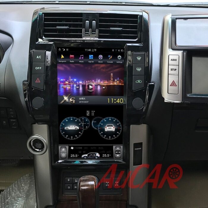 AuCAR Android Tesla style Car GPS Navigation For TOYOTA Land Cruiser Prado 2010-2013 head unit multimedia player radio tape recorder - Image 6
