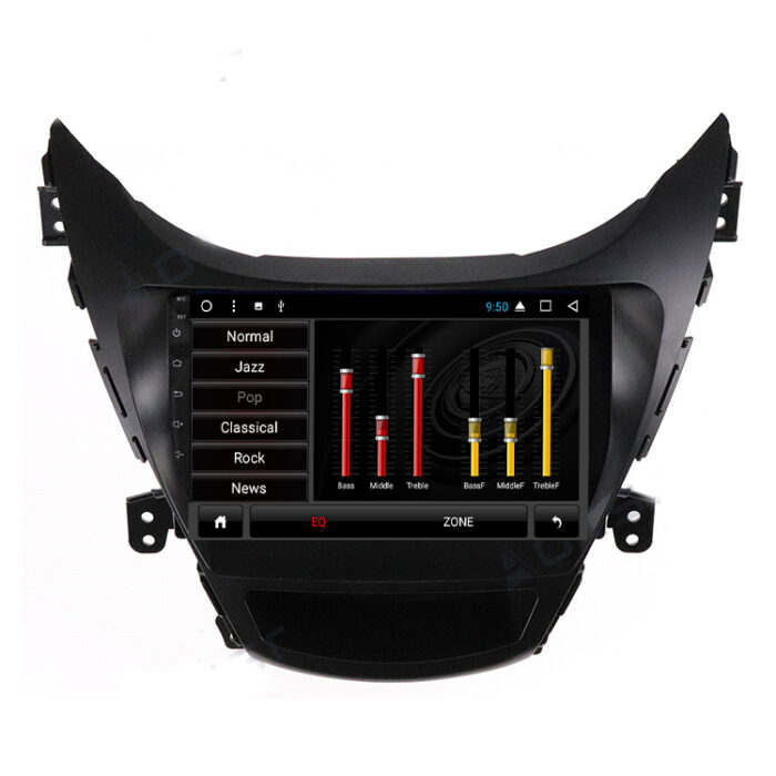 AuCAR Android Car DVD Player for Hyundai Elantra 2010-2013 Car GPS Multimedia system HD Bluetooth Radio WIFI 4G AUX touch screen - Image 5