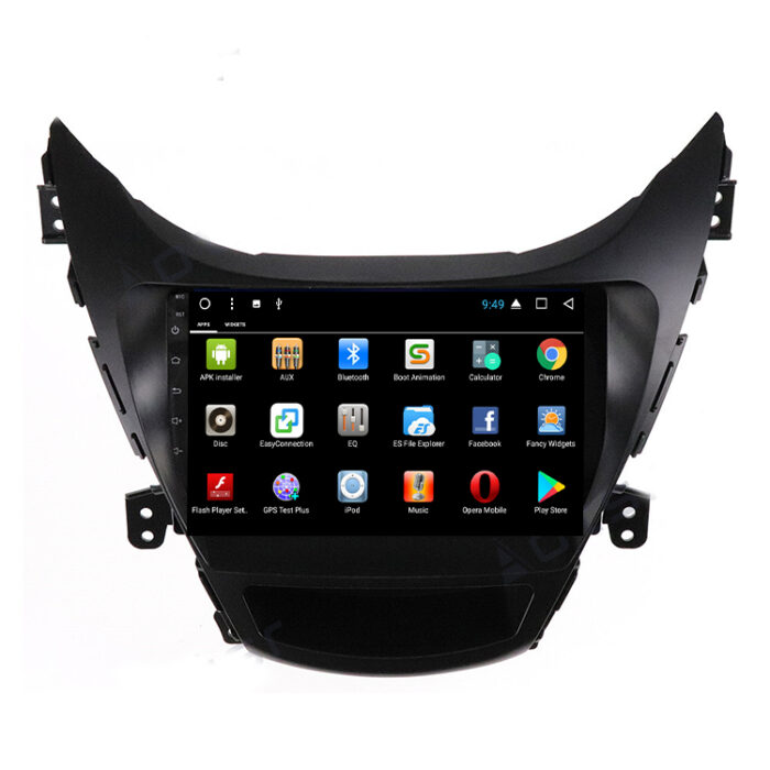 AuCAR Android Car DVD Player for Hyundai Elantra 2010-2013 Car GPS Multimedia system HD Bluetooth Radio WIFI 4G AUX touch screen - Image 4