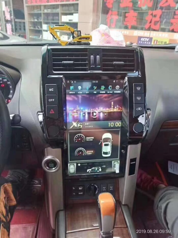 AuCAR Android Tesla style Car GPS Navigation For TOYOTA Land Cruiser Prado 2010-2013 head unit multimedia player radio tape recorder - Image 5