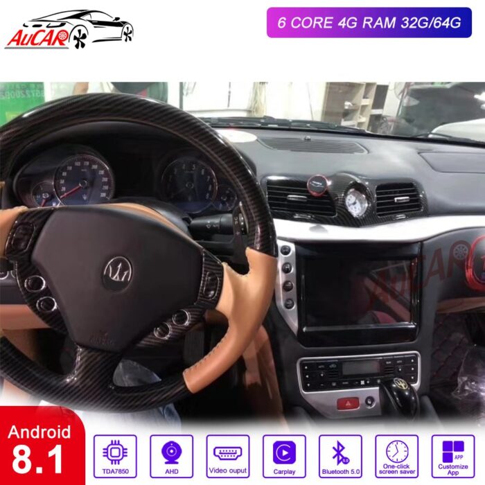 AuCAR 9" 2nd Gen Android 10 system Car Radio for Maserati GT/GC GranTurismo 2007 - 2017 multimedia Stereo Audio DVD player - Image 2