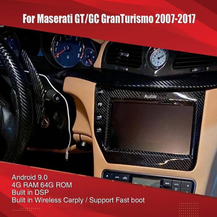 AuCAR 9" 2nd Gen Android 10 system Car Radio for Maserati GT/GC GranTurismo 2007 - 2017 multimedia Stereo Audio DVD player - Image 3