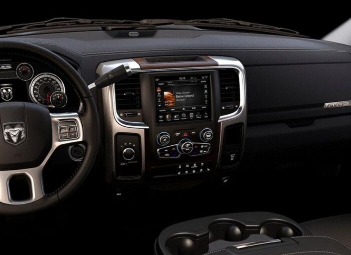 AuCAR Android 9.0 Tesla Style 10.4" Car multimedia for Dodge RAM GPS System Audio 2014 - Bluetooth Radio WIFI Vertical Stereo IPS - Image 5