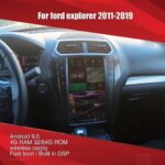 AuCAR Tesla 13.6 inch For ford Explorer Android multimedia Car Radio For ford Explorer 2011-2019 GPS Navigation Stereo autoradio - Image 5