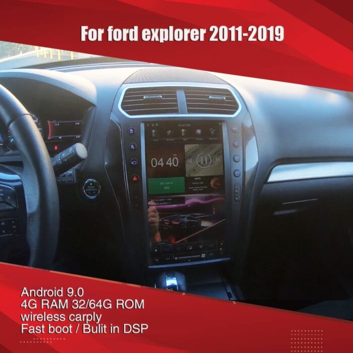 AuCAR Tesla 13.6 inch For ford Explorer Android multimedia Car Radio For ford Explorer 2011-2019 GPS Navigation Stereo autoradio - Image 5