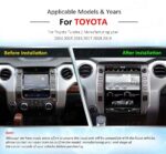 AuCAR Android Tesla style Car no DVD Player GPS Navigation For Toyota Tundra 2014-2019 head unit stereo multimedia radio tape recorder (Copy) - Image 7