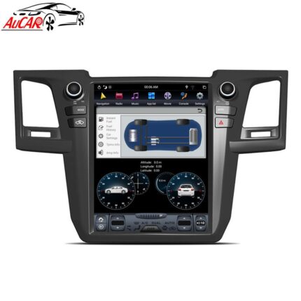 AuCAR Android 9.0 Tesla Style 12.1" car radio GPS Navigation for Toyota Fortuner 2013 2014 2015 autoradio 1 din multimedi Stereo
