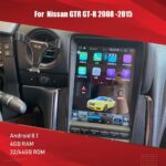 AuCar Tesla 10.1 inch Android radio multimedia For Nissan GT-R GTR 2008-2015 GPS navigation radio stereo headunit - Image 3