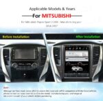 AuCAR Tesla 12.1'' Android 9 car radio gps DVD for Mitsubishi Pajero Sport 2016 2017 2018 autoradio car multimedia player Stereo - Image 6