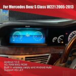 AuCAR Android 10 For Mercedes Benz S Class multimedia car radio For Mercedes Benz S Class W221 2005-2013 stereo 4G LET - Image 2