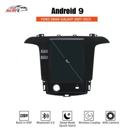 AuCAR Tesla Android 9 Car GPS navigation radio for Ford Smax/S-Max/Galaxy 2007-2015 car multimedia player Stereo autoradio audio
