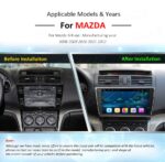 AuCAR Android Car DVD Player for Mazda 6 Ruiyi 2008 - 2012 navigation system 1024*600 Bluetooth GPS Radio WIFI 4G Stereo - Image 7