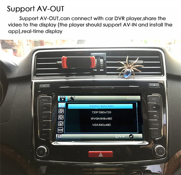 AuCAR DVR Wifi Camera Digital Video Recorder Mini Dash Cam Image Video Recorder Full HD 1080P Dual Lens DVR G sensor - Image 14