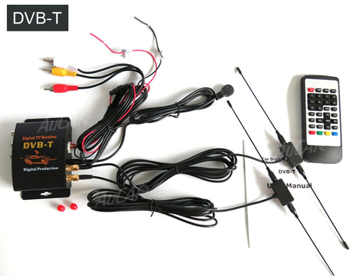 AuCAR DVB-T/T2/ATSC Car Digital TV HD MPEG-4 Tuner Receiver Two Antenna 140-200km/h Two Chip Tuner DVB T BOX - Image 2