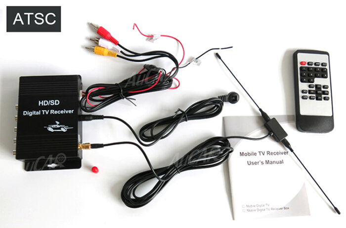 AuCAR DVB-T/T2/ATSC Car Digital TV HD MPEG-4 Tuner Receiver Two Antenna 140-200km/h Two Chip Tuner DVB T BOX - Image 14