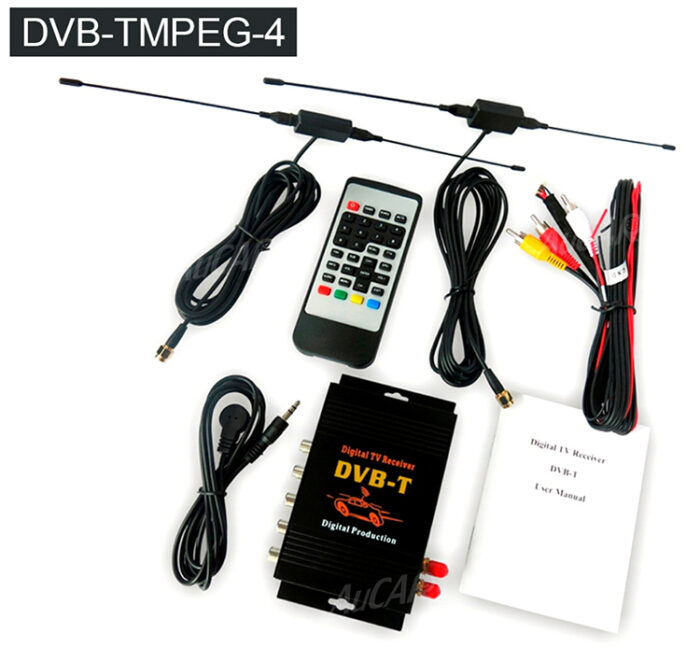 AuCAR DVB-T/T2/ATSC Car Digital TV HD MPEG-4 Tuner Receiver Two Antenna 140-200km/h Two Chip Tuner DVB T BOX - Image 18