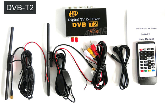 AuCAR DVB-T/T2/ATSC Car Digital TV HD MPEG-4 Tuner Receiver Two Antenna 140-200km/h Two Chip Tuner DVB T BOX - Image 6