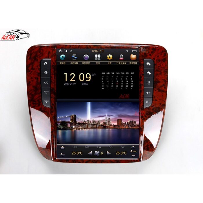 AuCAR Tesla Style Android 9.0 Car radio1 din DVD for GMC Yukon Chevrolet Tahoe Suburban Silverado 2007-2012 GPS Navigation IPS AUX - Image 3