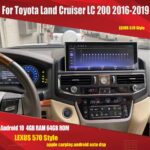 Aucar Android 10 For Land Cruiser 200 LC200 2016-2019 multimedia Car radio GPS navigation 1 din auto stereo player LX570 Style