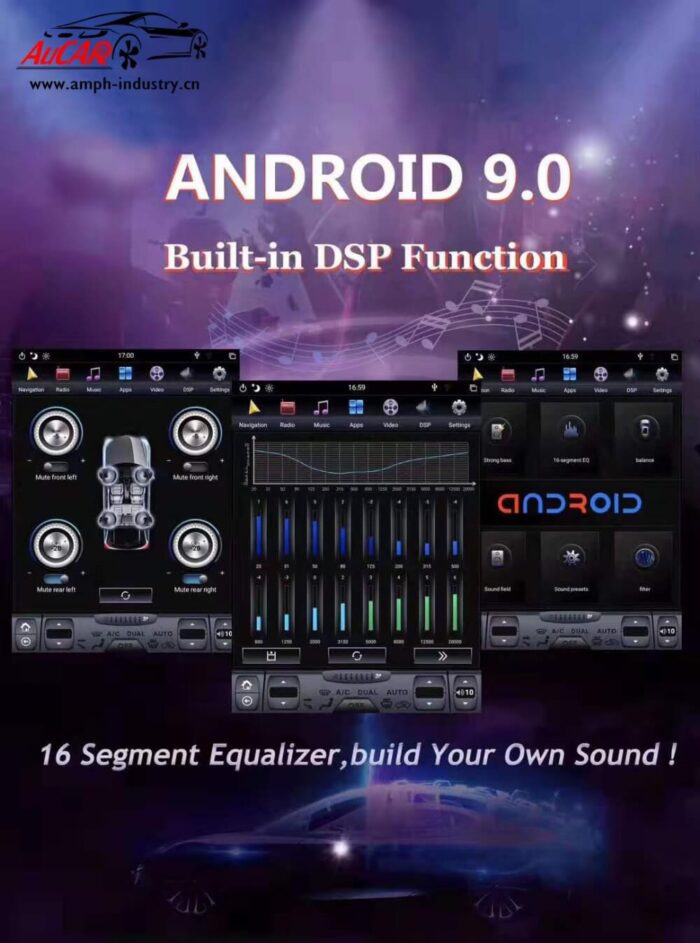 Aucar Tesla Style Android 9 for Honda CIVIC 2016-2019 Multimidia car radio Gps navigation 1 din autoradio stereo player - Image 9