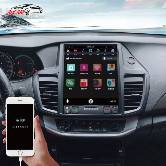 Aucar Tesla style for honda accord 9th gen PX6 Android Headunit Android radio 2013-2017 multimidia stereo player - Image 2