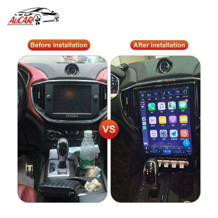 AuCAR 12.1" Android 9 Vertical For Maserati Ghibli 2014-2019 Car Radio DVD Player GPS Multimedia Navi Stereo Carplay Headunit PX6 - Image 18