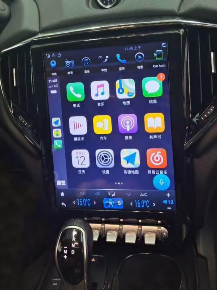 AuCAR 12.1" Android 9 Vertical For Maserati Ghibli 2014-2019 Car Radio DVD Player GPS Multimedia Navi Stereo Carplay Headunit PX6 - Image 19